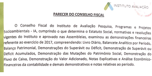 Parecer do Conselho Fiscal 2017